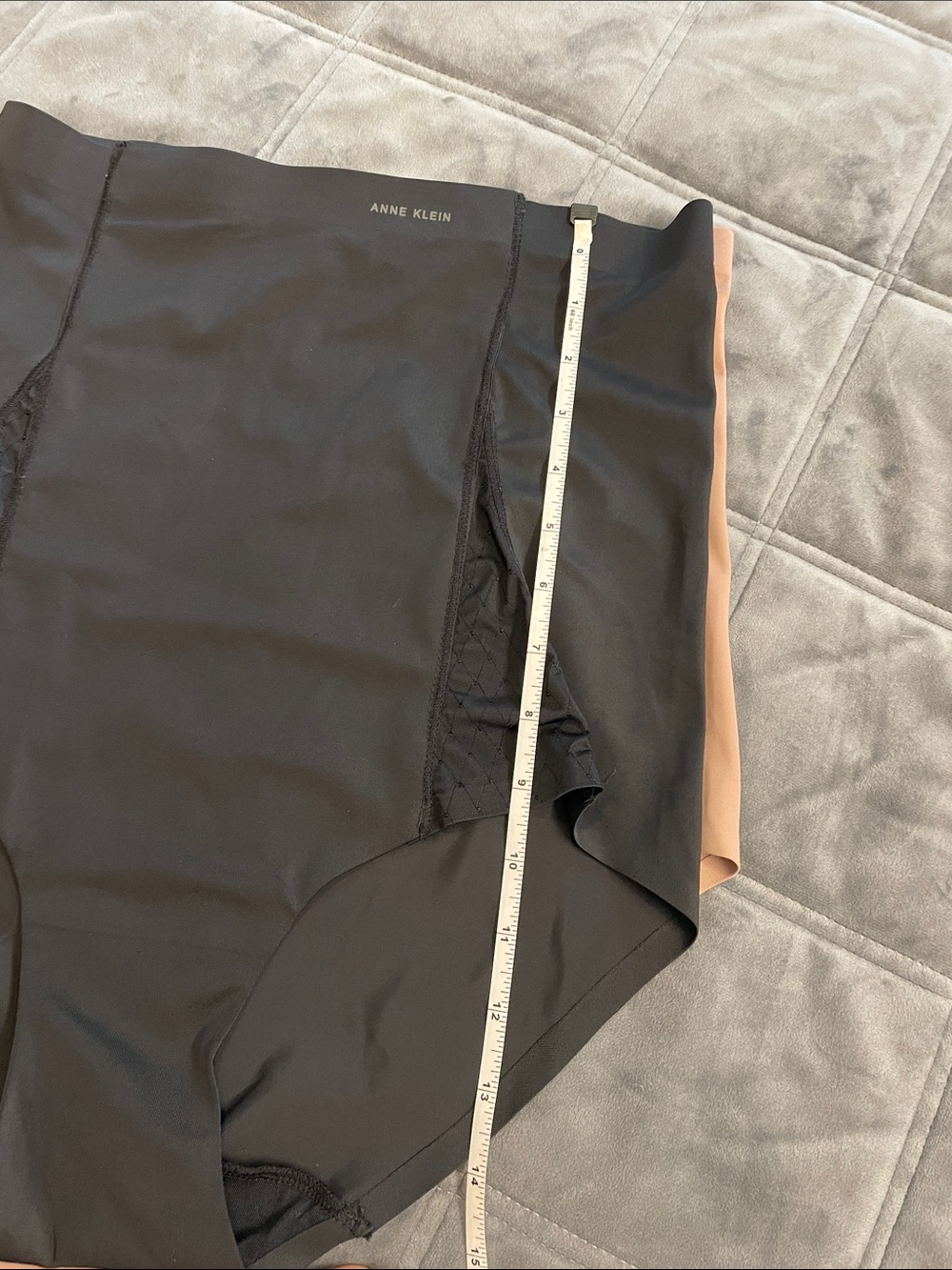 Anne Klein High-Waist Shaping Briefs - Black & Nude - Picture 8 of 8